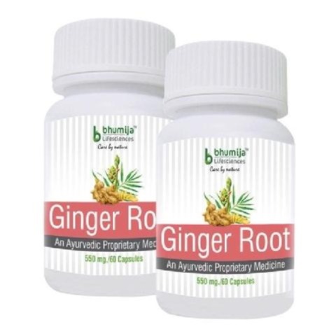 Bhumija Ginger Root - Pack of 2, 60 capsules Bhumija Ginger Root - Pack of 2, 60 capsules