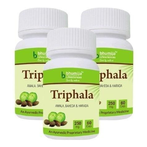 Bhumija Triphala - Pack of 3, 60 capsules Bhumija Triphala - Pack of 3, 60 capsules