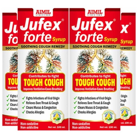 1 - Aimil Jufex Forte Syrup (Pack of 4), 100 ml