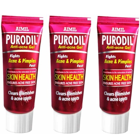 1 - Aimil Purodil Anti Acne Gel (Pack of 3),  20 g  with Neem, Tulsi & Aloe Vera 