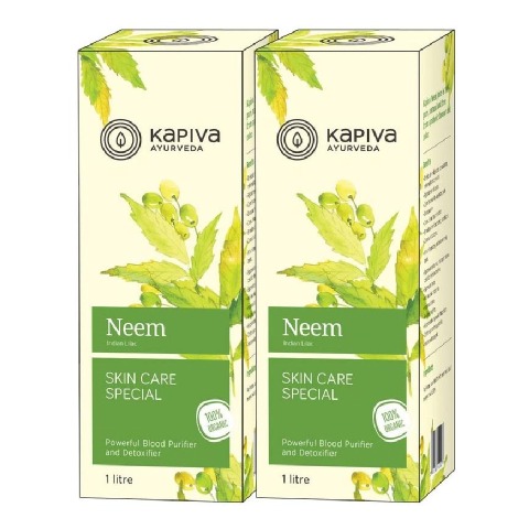 Kapiva Neem Juice - Pack of 2 Neem 1 L Kapiva Neem Juice - Pack of 2 Neem 1 L