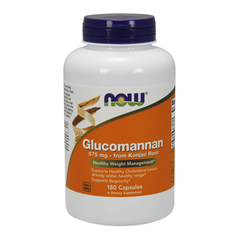 Now Glucomannan (575 mg), 180 capsules Unflavoured Now Glucomannan (575 mg), 180 capsules Unflavoured