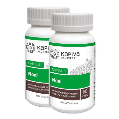 Kapiva Noni - Pack of 2 60 capsules Unflavoured Kapiva Noni - Pack of 2 60 capsules Unflavoured