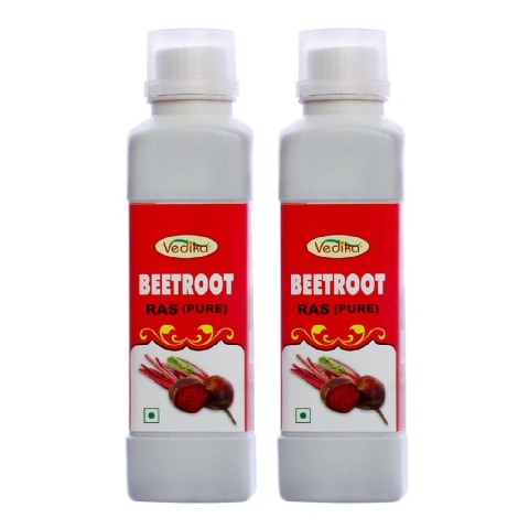 Vedika Beetroot Ras Pack of 2 Unflavoured 0.5 L Vedika Beetroot Ras Pack of 2 Unflavoured 0.5 L