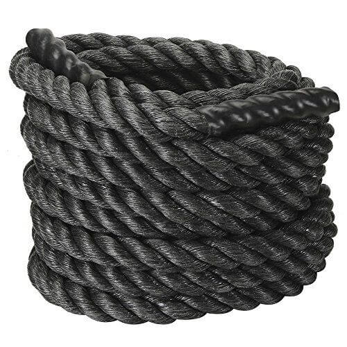 B Fit USA Battle Rope,  10 Meter  Black (BR1001) 