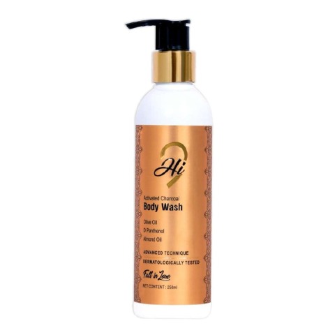1 - Hi9 Activated Charcoal Body Wash,  250 ml  for All Types of Skin 