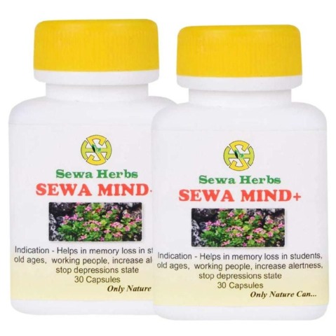Sewa Herbs Mind+, 60 capsules - Pack of 2 Sewa Herbs Mind+, 60 capsules - Pack of 2