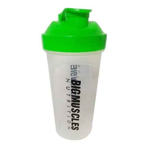 Big Muscles Shaker,  White & Green  600 ml 