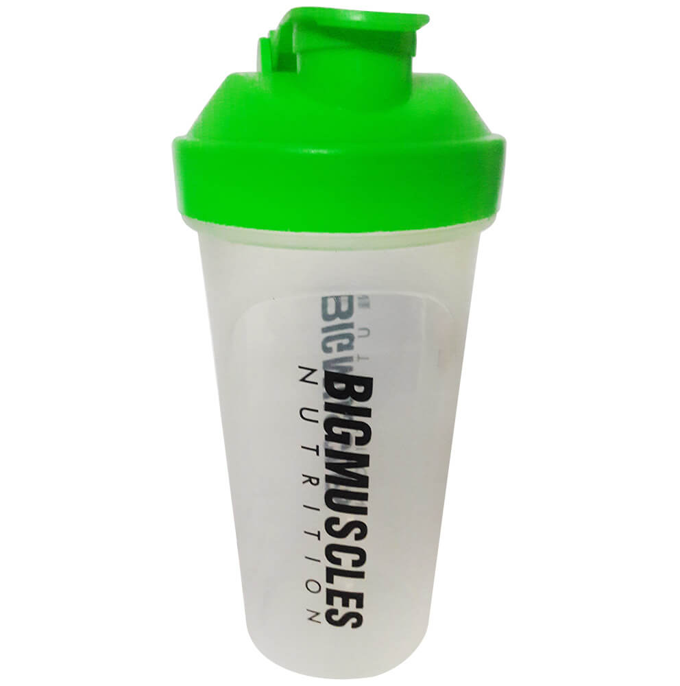Big Muscles Shaker,  White & Green  600 ml 