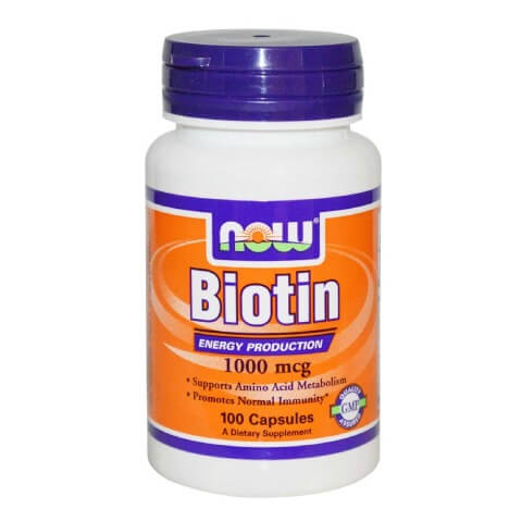 Now Biotin (1000 mcg),  Unflavoured  100 capsules 