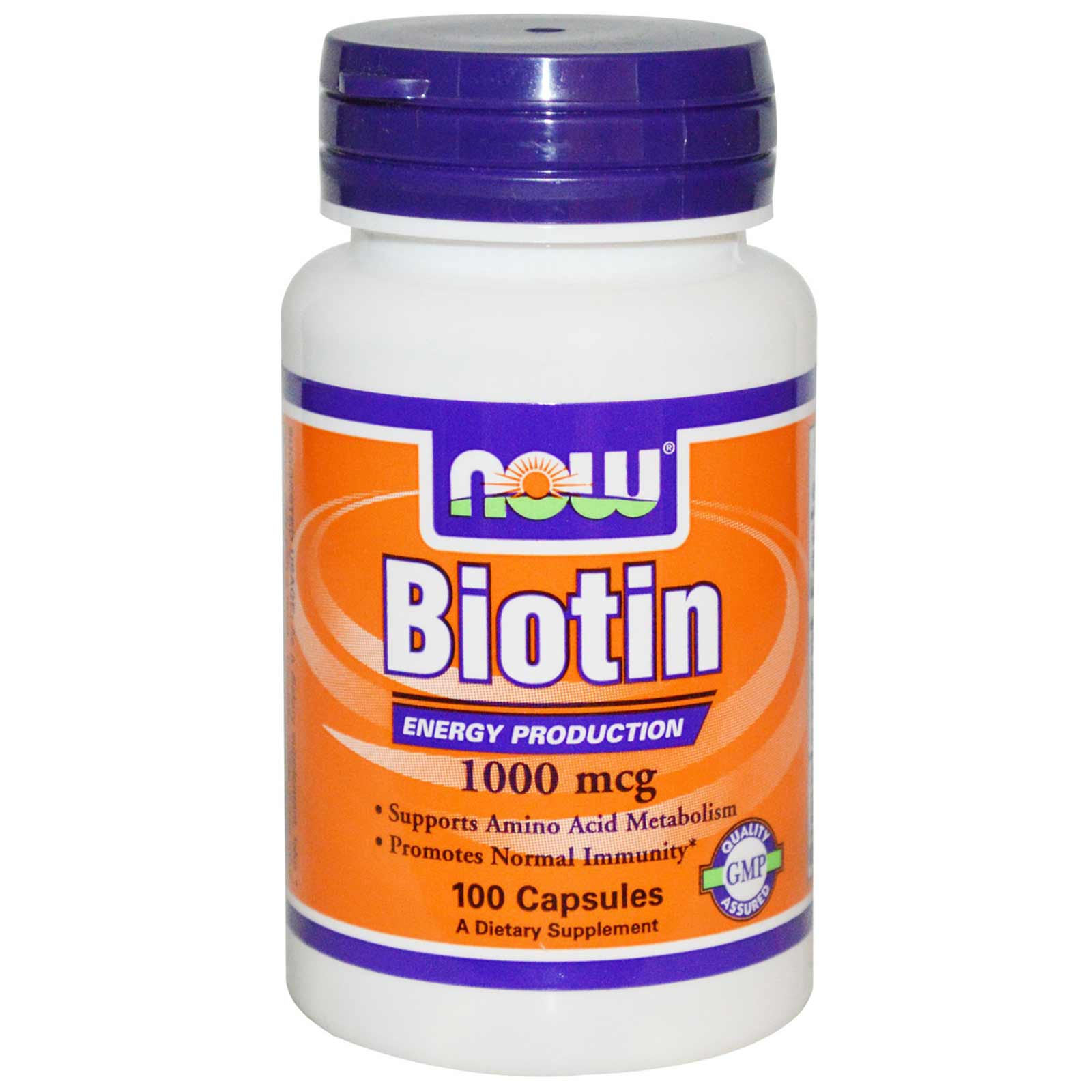 Now Biotin (1000 mcg),  Unflavoured  100 capsules 