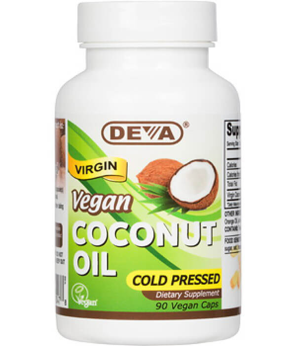 Deva Vegan Coconut Oil,  90 capsules 