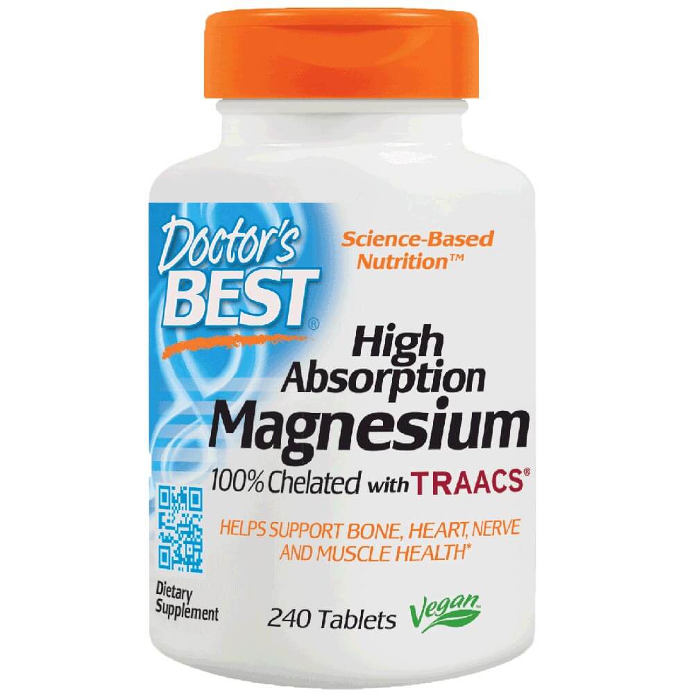 Doctor's Best 100% Chelated Magnesium,  Unflavoured  240 tablet(s) 