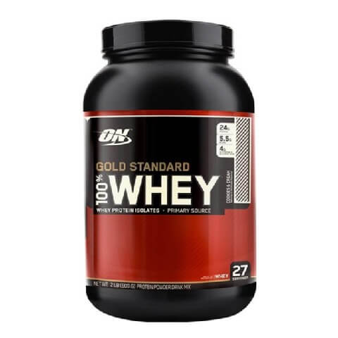 ON (Optimum Nutrition) Gold Standard 100% Whey Protein, 2 lb Cookies & Cream ON (Optimum Nutrition) Gold Standard 100% Whey Protein, 2 lb Cookies & Cream