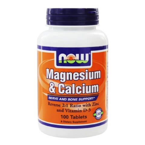 Now Magnesium & Calcium,  Unflavoured  100 tablet(s) 