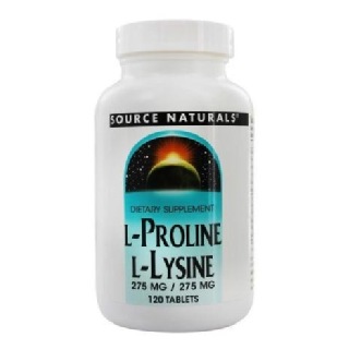 Source Naturals L-Proline L-Lysine 275 mg, 120 tablet(s)