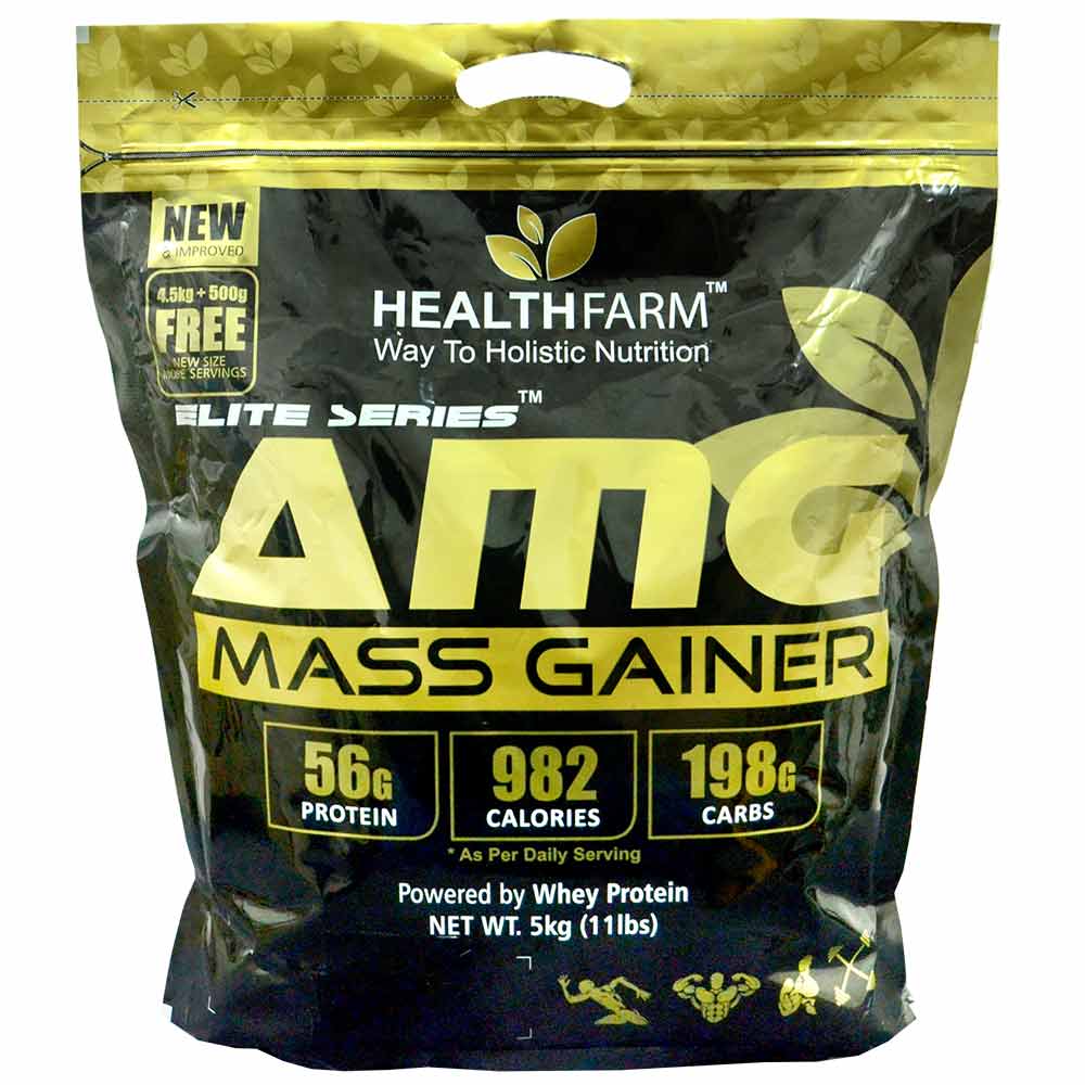 Healthfarm AMG Mass Gainer,  11 lb  Rich Chocolate 