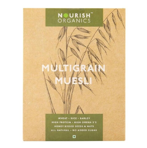 Nourish Organics Multi Grain Muesli, Unflavoured 0.3 kg Nourish Organics Multi Grain Muesli, Unflavoured 0.3 kg