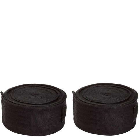 KOBO Boxing Hand Wrap Straps (WTA-15),  Black  Free Size 