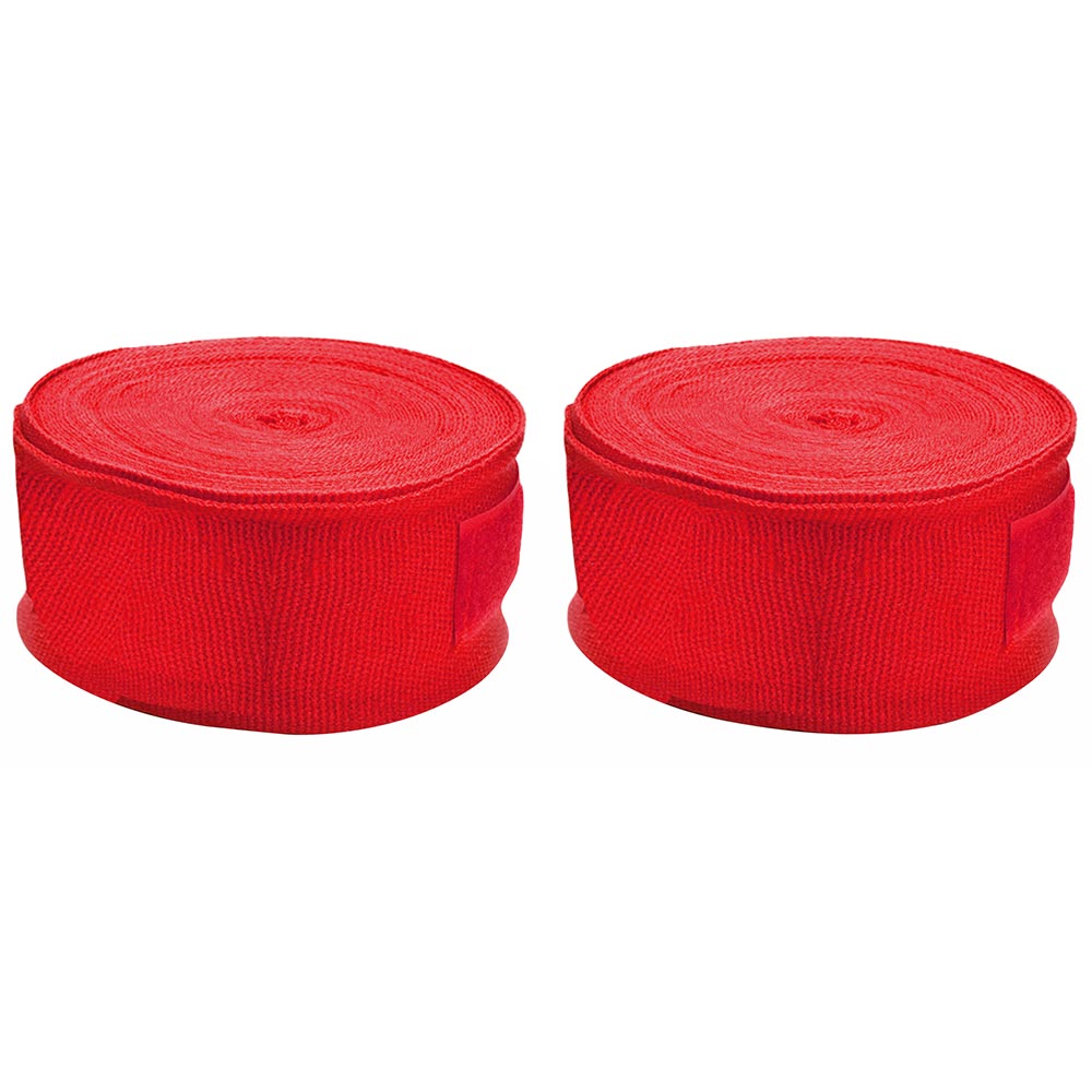 KOBO Boxing Hand Wrap Straps (WTA-15),  Red  Free Size 