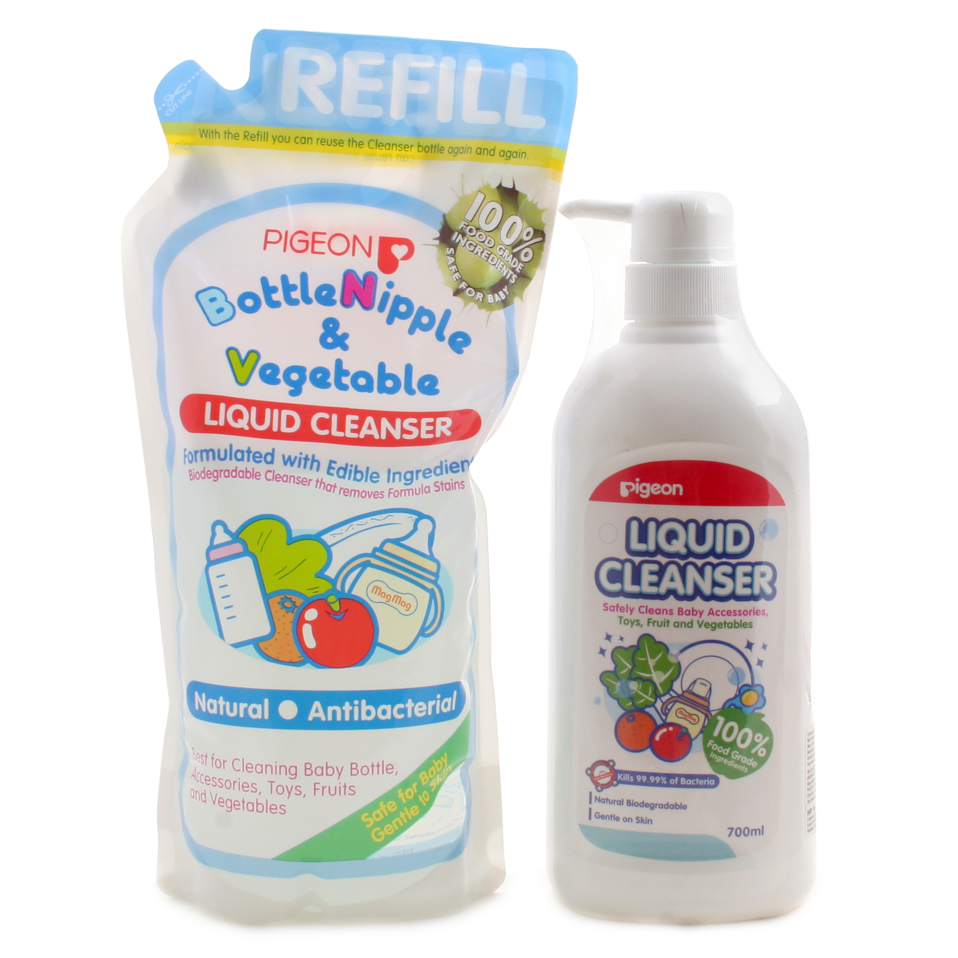 Combo Offer(Pigeon Cleanser Bottle 450ml + Refill 700ml)