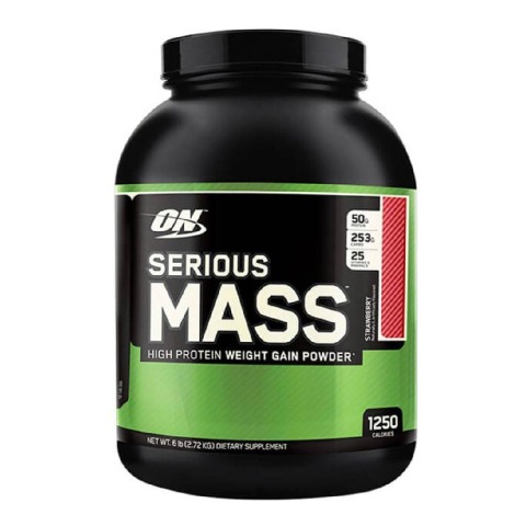 ON (Optimum Nutrition) Serious Mass,  6 lb  Strawberry 