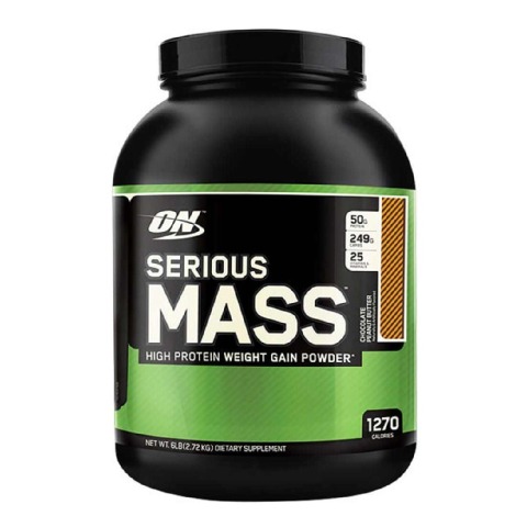 ON (Optimum Nutrition) Serious Mass,  6 lb  Chocolate Peanut Butter 