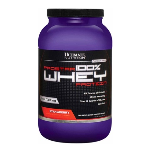 Ultimate Nutrition Prostar 100% Whey Protein, 2 lb Strawberry