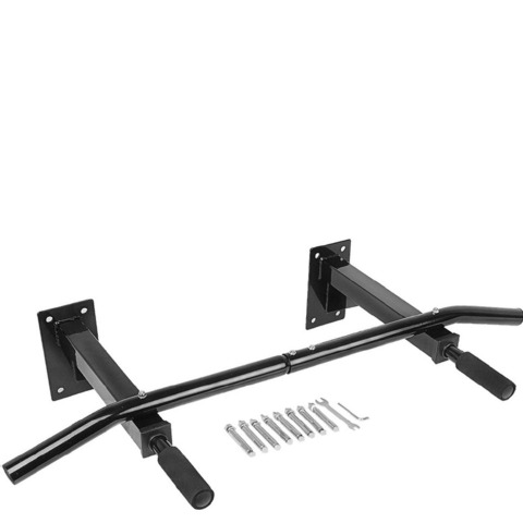 KOBO Wall Mounted Pull Up Bar (DPU-4),  Free Size  Black 