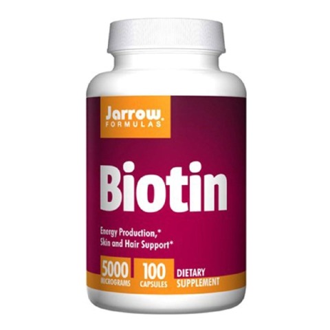 Jarrow Formulas Biotin (5000mcg),  100 capsules  Unflavoured 