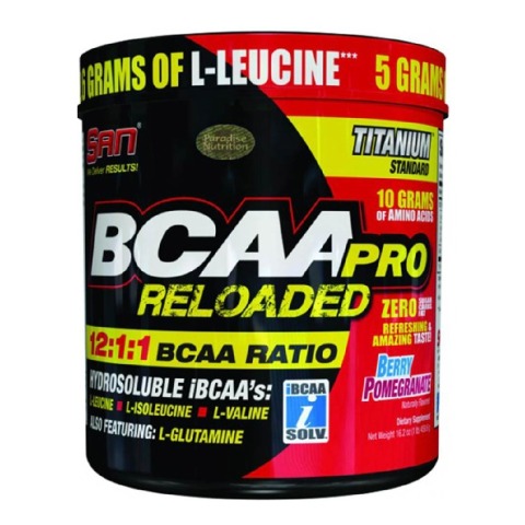 SAN BCAA-Pro Reloaded,  1 lb  40 Servings  Berry Pomegranate 