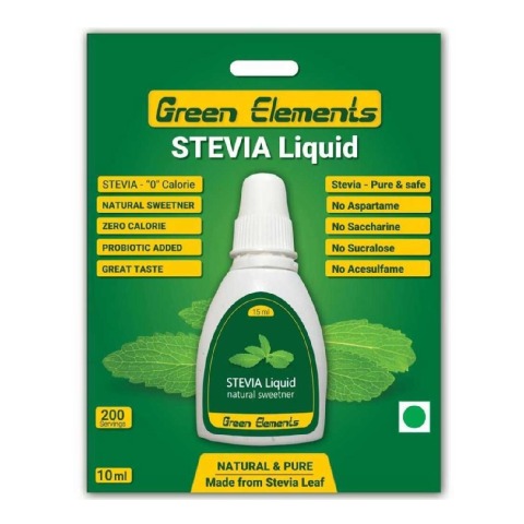 Green Elements Stevia Sugarfree Liquid,  10 ml 
