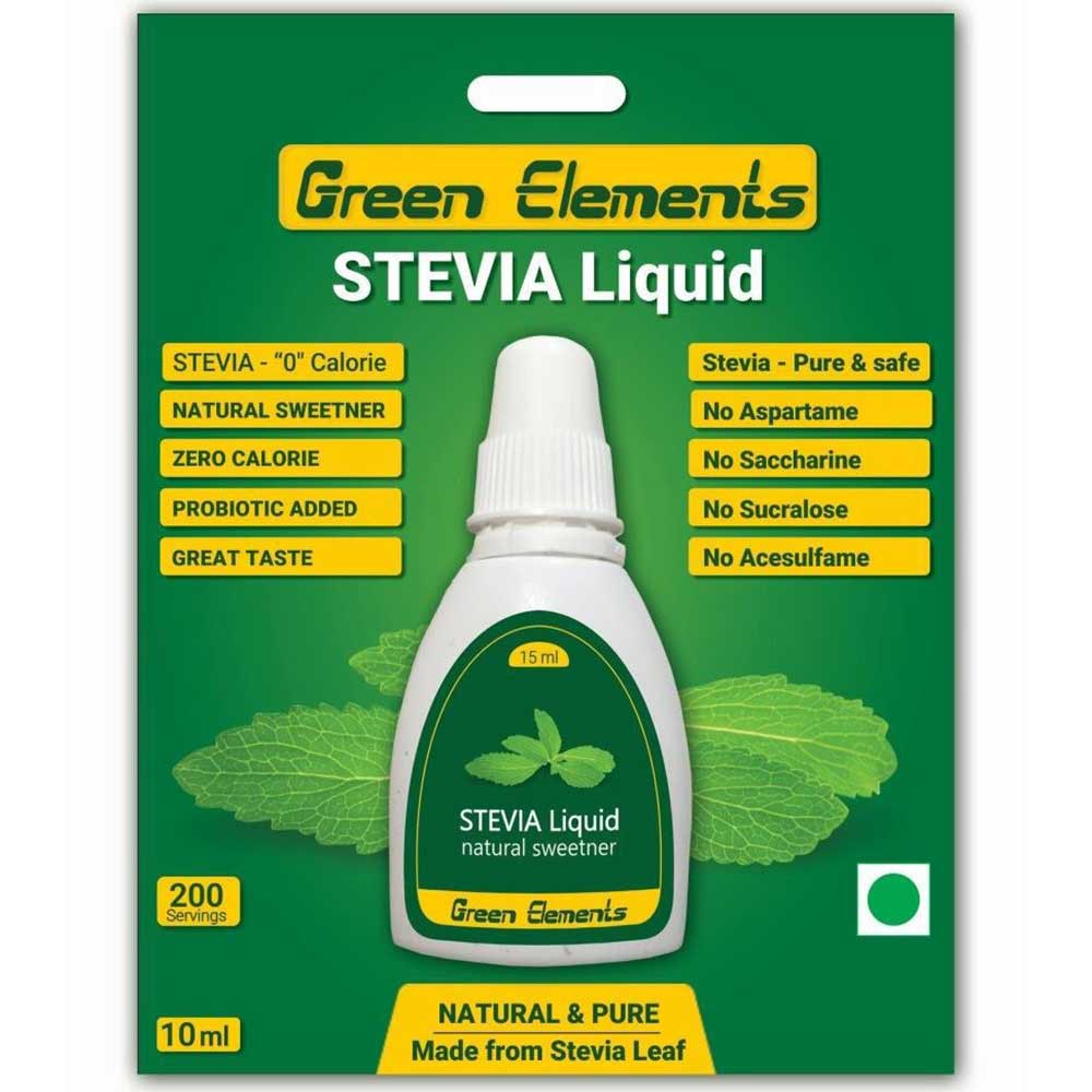Green Elements Stevia Sugarfree Liquid,  10 ml 