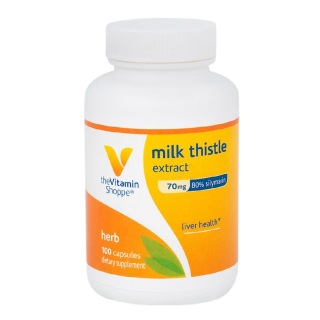 The Vitamin Shoppe Milk Thistle Extract (70 mg), 100 capsules
