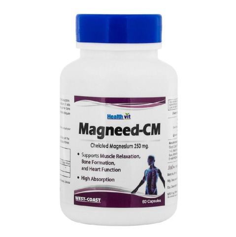 Healthvit Chelated Magnesium (250 mg), Unflavoured 60 tablet(s)