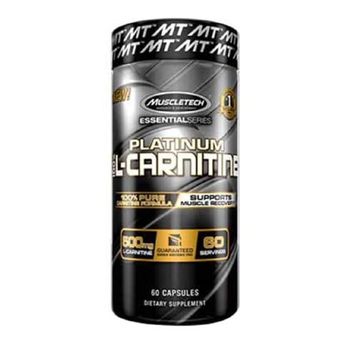 MuscleTech Platinum 100% L-Carnitine,  60 capsules  Unflavoured 