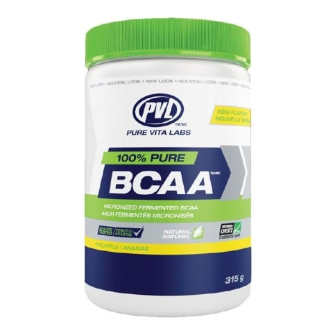 PVL 100% Pure BCAA,  0.69 lb  63 Servings  Pineapple 