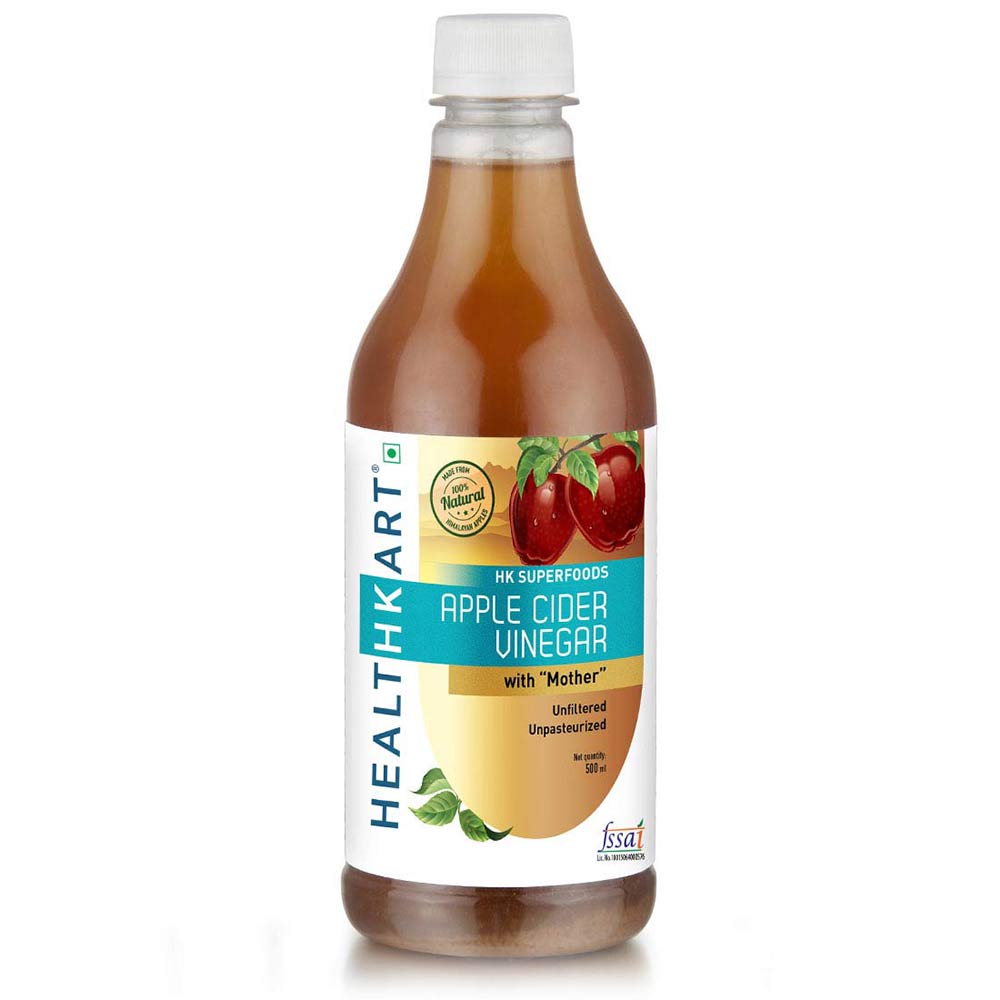 HealthKart Apple Cider Vinegar with Mother OP old,  0.5 L  Unflavoured 