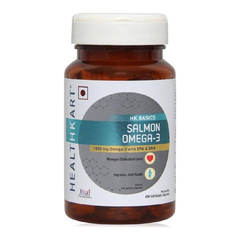 HealthKart Salmon Omega-3 OP,  60 capsules 