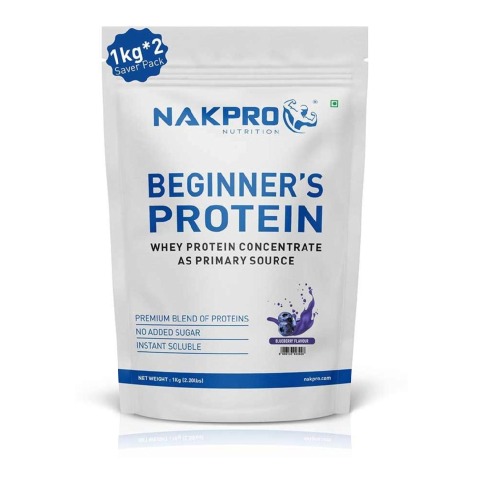 1 - Nakpro Beginner's Protein,  2.2 lb  Blueberry (Pack of 2) 
