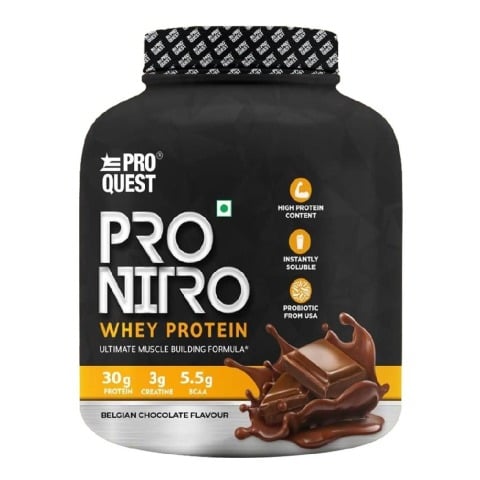 1 - Proquest Pro Nitro Whey Protein,  4.4 lb  Belgian Chocolate 