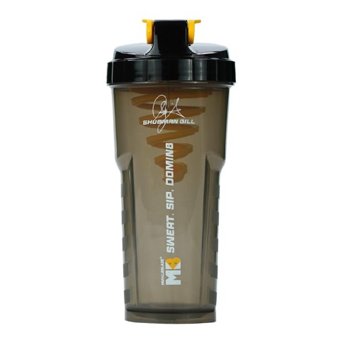 MuscleBlaze Limited Edition Shubman Shaker, Black 700 ml