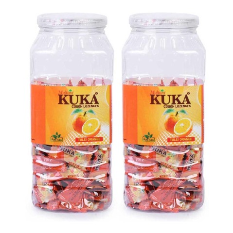 1 - Multani Kuka Cough Tulsi Orange (Pack of 2),  150 Lozenge(s) 