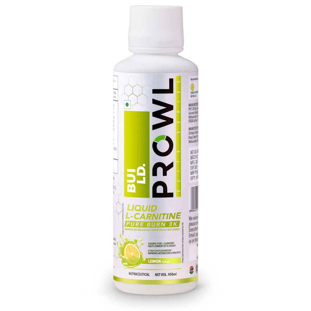 1 - Build Prowl Elite Series Liquid L-Carnitine,  450 ml  Lemon 