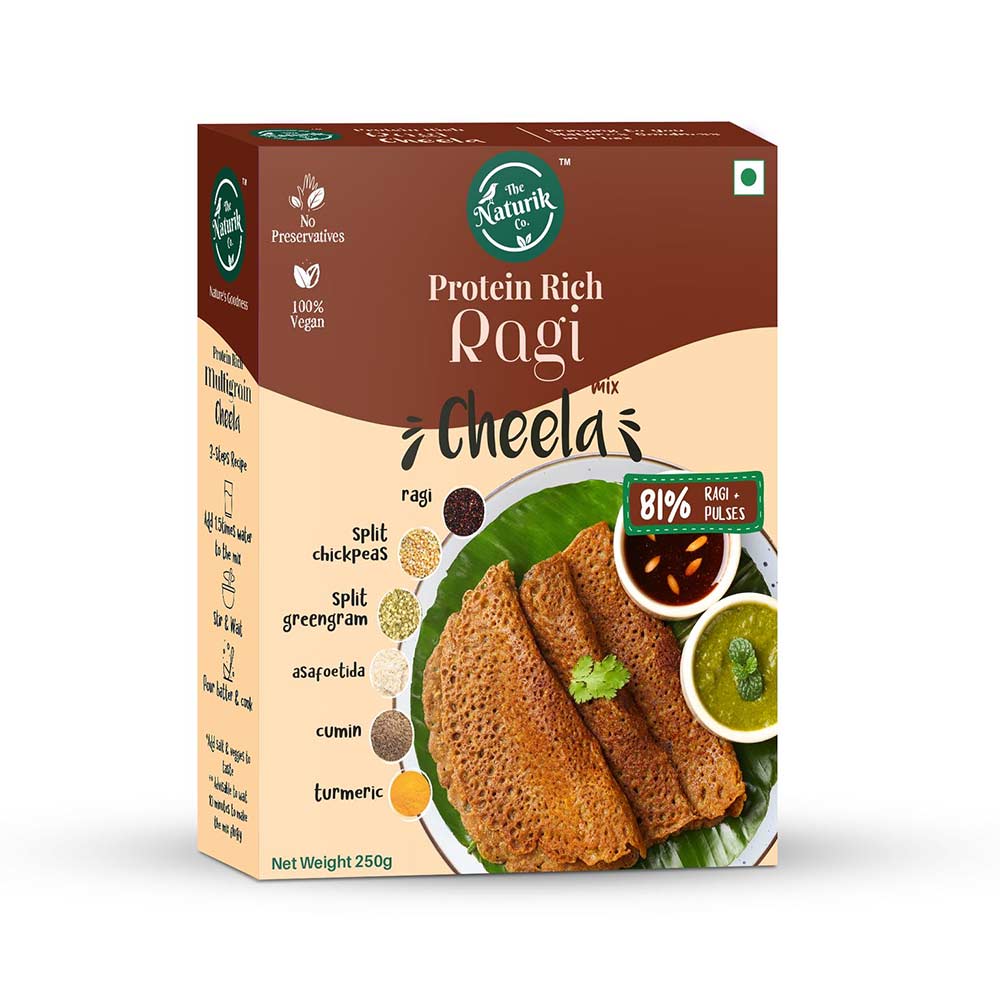 1 - The Naturik Co Ragi Cheela Mix,  Natural  250 g 