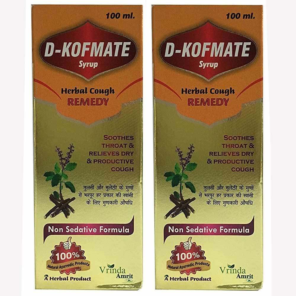 Vrinda D Kofmate Syrup Pack of 2,  100 ml 