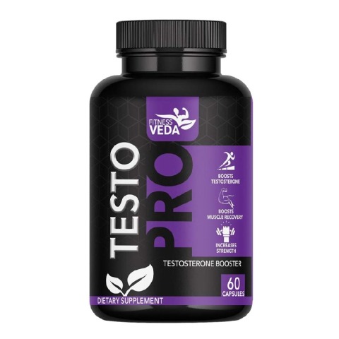 1 - FITNESSVEDA Testo Pro Testosterone Booster,  60 capsules  Unflavoured 