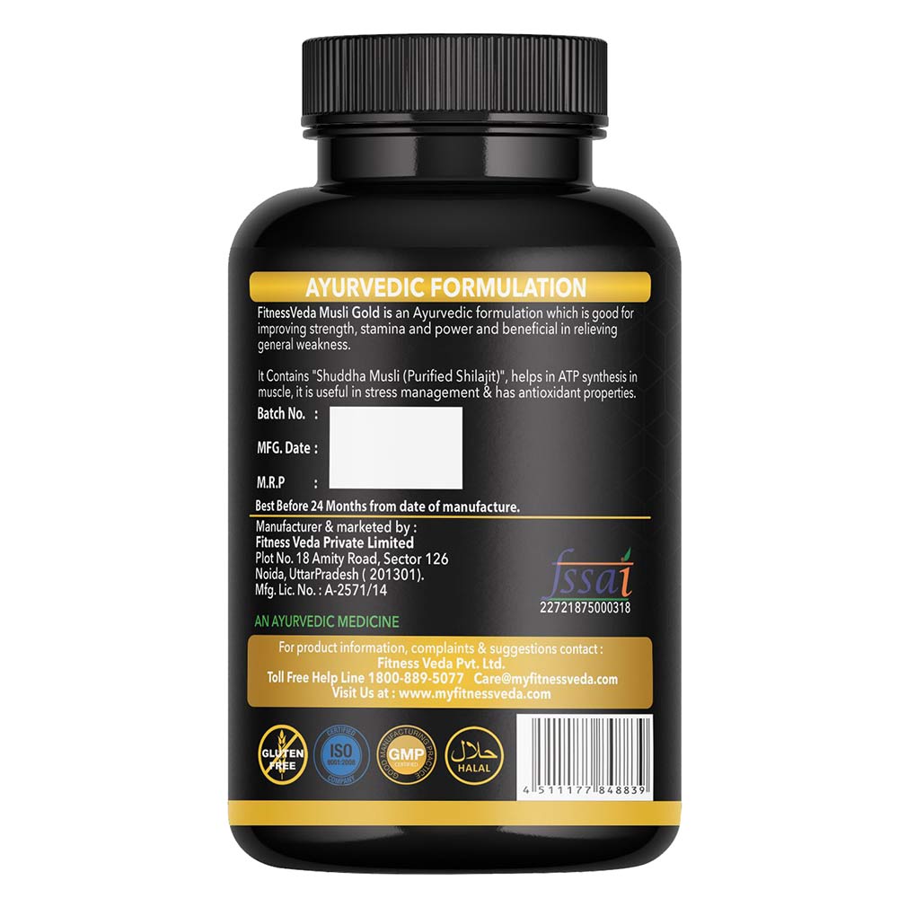 2 - FITNESSVEDA Musli Power Gold,  60 capsules 