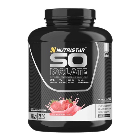1 - Nutristar So Isolate,  4 lb  Strawberry Blast 