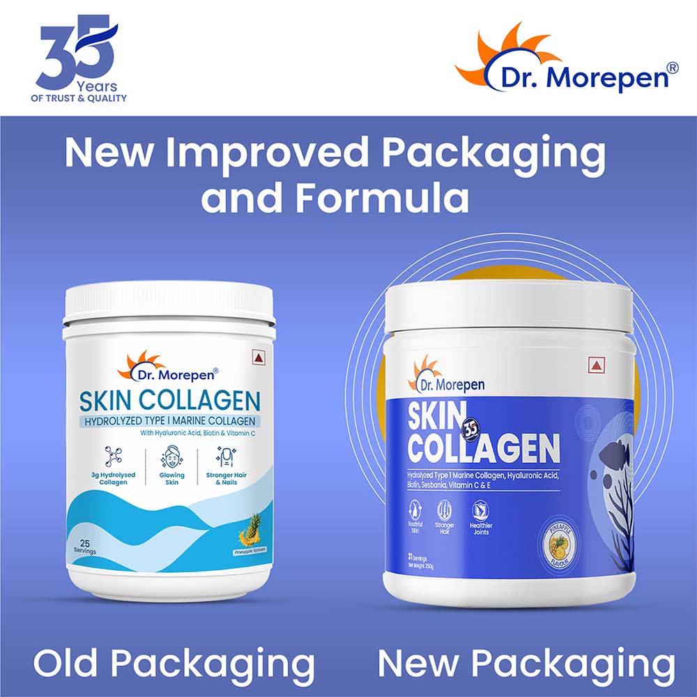 7 - Dr. Morepen Marine Skin Collagen,  200 g  Pineapple 